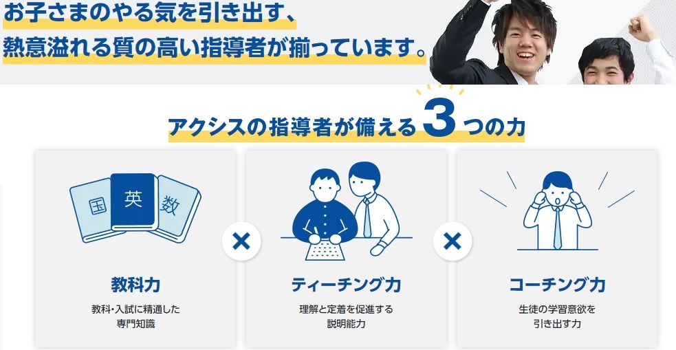 全科目対応可能なハイレベル指導陣が自慢です!