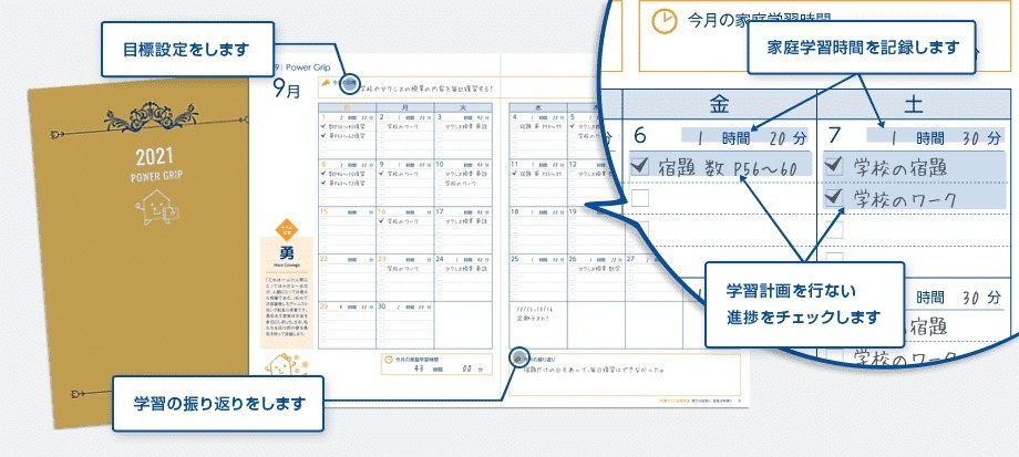 パワーグリップで自宅学習の習慣をつけよう
