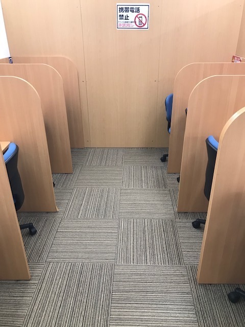 独立した自習室を完備!!!