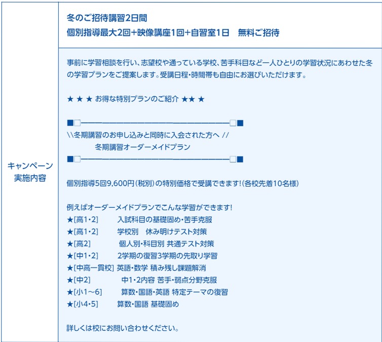 高の原校の12月合格速報!