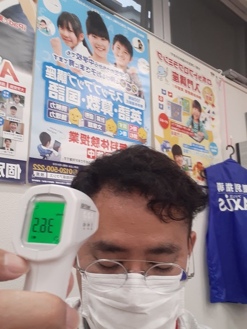 来校時の体調もしっかり管理しております!